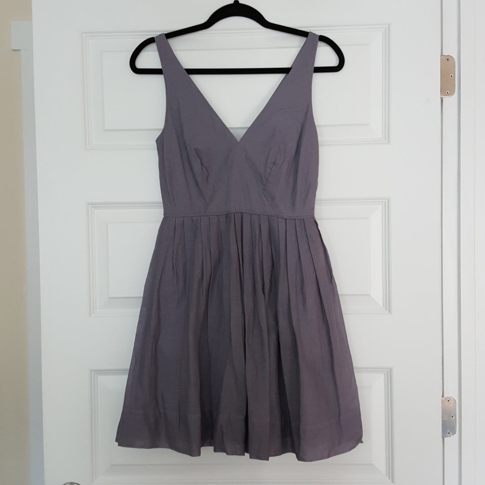 Lavender J. Crew dress WITH POCKETS!